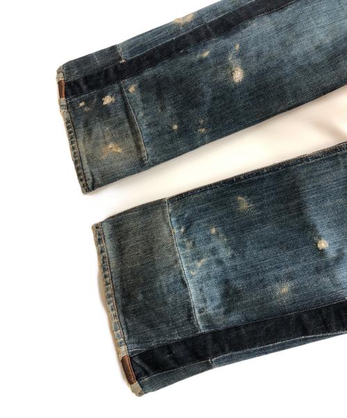 NUDIE JEANS（ヌーディー・ジーンズ）NUDIE JEANS (ヌーディー・ジーンズ) ダメージ加工デニムパンツ インディゴ サイズ:W28の古着・服飾アイテム