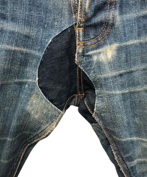 NUDIE JEANS（ヌーディー・ジーンズ）NUDIE JEANS (ヌーディー・ジーンズ) ダメージ加工デニムパンツ インディゴ サイズ:W28の古着・服飾アイテム