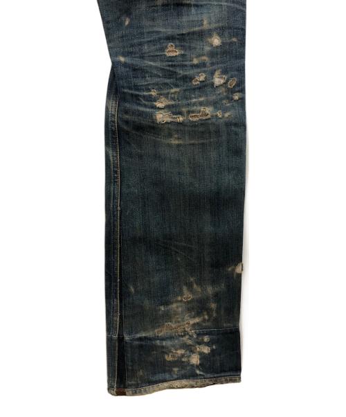 NUDIE JEANS（ヌーディー・ジーンズ）NUDIE JEANS (ヌーディー・ジーンズ) ダメージ加工デニムパンツ インディゴ サイズ:W28の古着・服飾アイテム