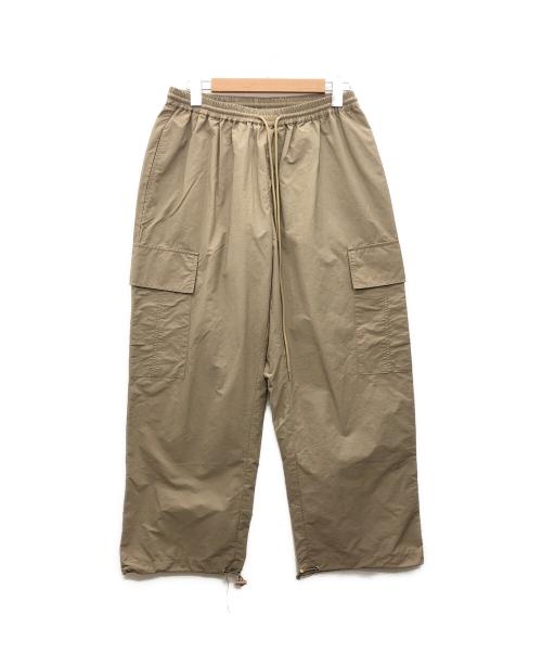 WudgeBOY（ワッジボーイ）WudgeBoy (ワッジボーイ) ナイロンカーゴパンツ カーキ サイズ:Mの古着・服飾アイテム