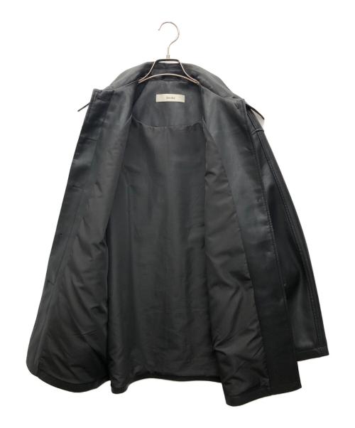 anuke（アンヌーク）anuke (アンヌーク) Ecoleather Over Jacket ブラック サイズ:36の古着・服飾アイテム