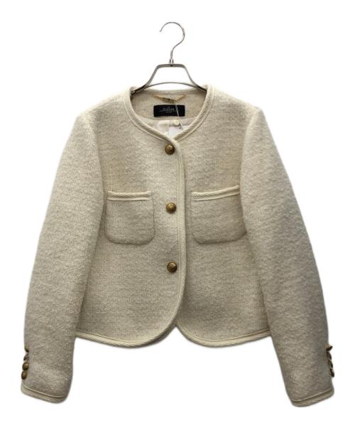 THE CLASSE DoCLASSE（ザクラス ドゥクラッセ）THE CLASSE DoCLASSE (ザクラス ドゥクラッセ) ノーカラージャケット ベージュ サイズ:11 未使用品の古着・服飾アイテム