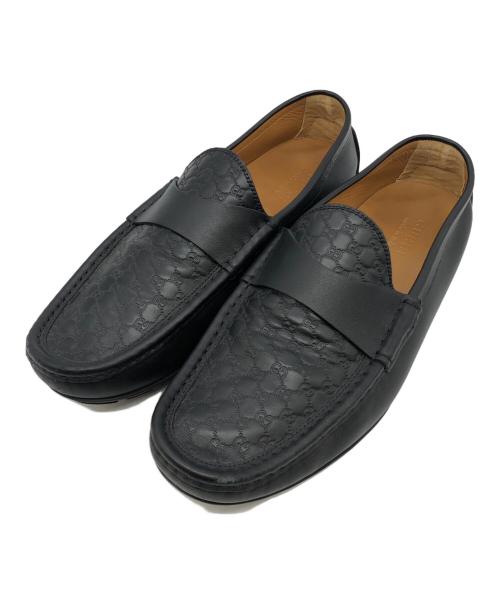 GUCCI（グッチ）GUCCI (グッチ) ドライビングシューズ ブラック サイズ:9 1/2の古着・服飾アイテム