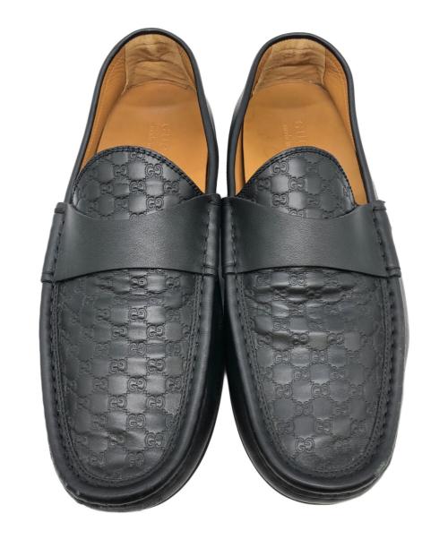 GUCCI（グッチ）GUCCI (グッチ) ドライビングシューズ ブラック サイズ:9 1/2の古着・服飾アイテム