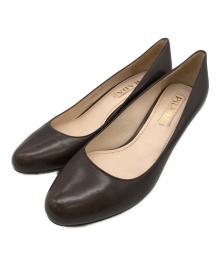 PRADA（プラダ）の古着「ヒールパンプス」｜ブラウン