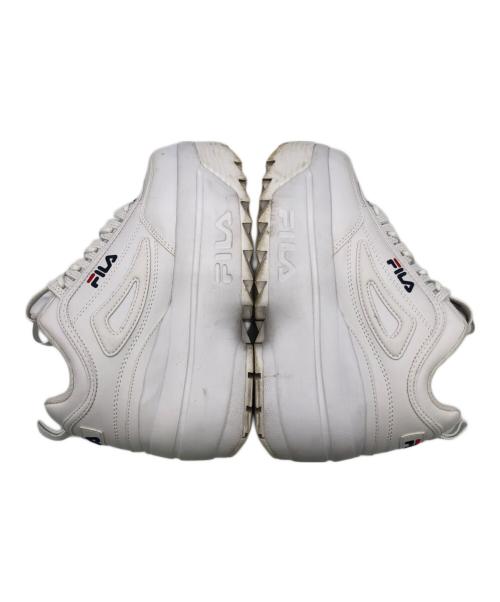 FILA（フィラ）FILA (フィラ) ハイカット厚底スニーカー ホワイト サイズ:23.5cmの古着・服飾アイテム