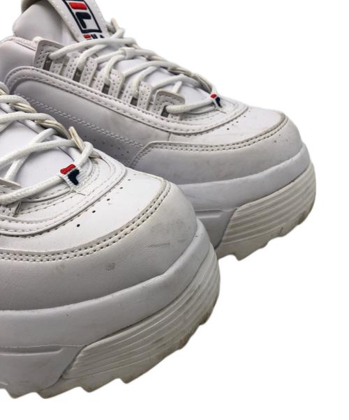 FILA（フィラ）FILA (フィラ) ハイカット厚底スニーカー ホワイト サイズ:23.5cmの古着・服飾アイテム