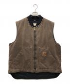 CarHarttカーハート）の古着「ダックベスト」｜ブラウン