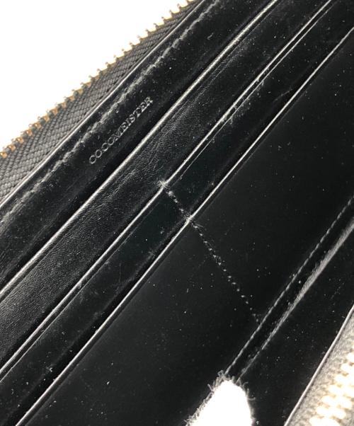 cocomeister（ココマイスター）COCOMEISTER (ココマイスター) ラウンドファスナー長財布 ブラックの古着・服飾アイテム