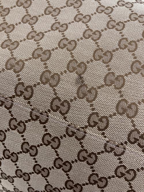 GUCCI（グッチ）GUCCI (グッチ) シェリーラインボストンバッグ ベージュ×ダークブラウンの古着・服飾アイテム