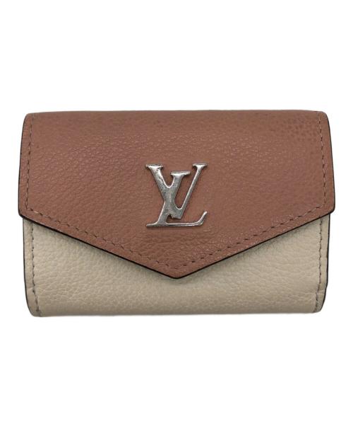 LOUIS VUITTON（ルイ ヴィトン）LOUIS VUITTON (ルイ ヴィトン) 3つ折り財布 アイボリー×ピンクの古着・服飾アイテム