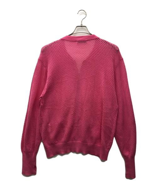 jieda（ジエダ）Jieda (ジエダ) メッシュジップカーディガン ショッキングピンク サイズ:2の古着・服飾アイテム