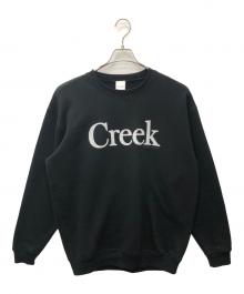 CREEK ANGLER（クリーク アングラ―）の古着「ロゴスウェット」｜ブラック