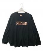 SEESEEシーシー）の古着「長袖Tシャツ」｜ブラック