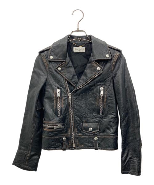 Saint Laurent Paris（サンローランパリ）Saint Laurent Paris (サンローランパリ) L01クラシックモーターサイクルレザージャケット ブラック サイズ:F34の古着・服飾アイテム