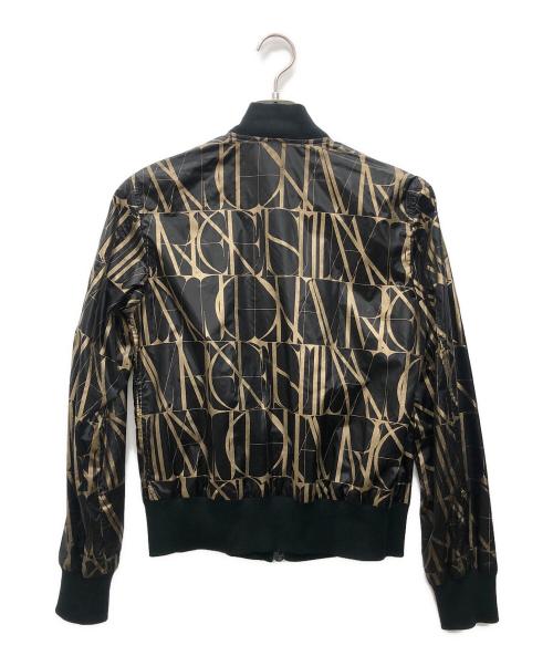 JOHN LAWRENCE SULLIVAN（ジョン ローレンス サリバン）JOHN LAWRENCE SULLIVAN (ジョン ローレンス サリバン) ナイロンジャケット ブラック×ゴールド サイズ:34の古着・服飾アイテム