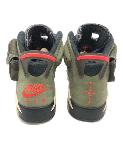 Travis Scott × Nike（トラヴィススコット×ナイキ）Travis Scott × Nike (トラヴィススコット×ナイキ) NIKE AIR JORDAN 6 RETRO カーキ サイズ:27.0の古着・服飾アイテム