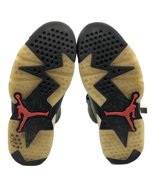 Travis Scott × Nike（トラヴィススコット×ナイキ）Travis Scott × Nike (トラヴィススコット×ナイキ) NIKE AIR JORDAN 6 RETRO カーキ サイズ:27.0の古着・服飾アイテム