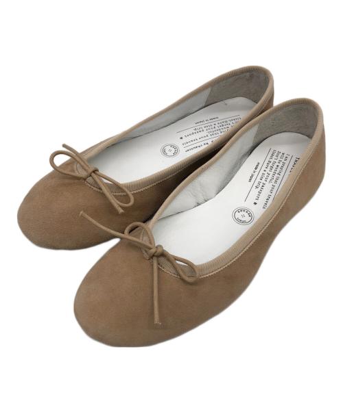 chausser（ショセ）chausser (ショセ) フラットパンプス ベージュ サイズ:37の古着・服飾アイテム