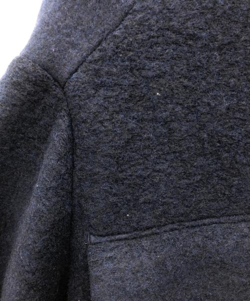 Henrik Vibskov（ヘンリック ヴィブスコフ）Henrik Vibskov (ヘンリック ヴィブスコフ) ウール混コート ネイビー サイズ:Sの古着・服飾アイテム