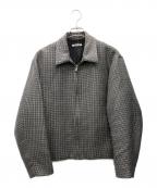 AURALEEオーラリー）の古着「ダブルフェイスチェックジップブルゾン」｜グレー