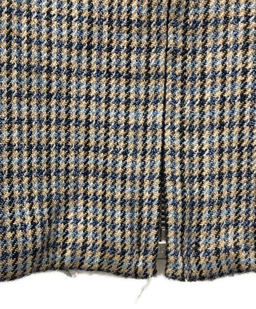 AURALEE（オーラリー）AURALEE (オーラリー) ダブルフェイスチェックジップブルゾン グレー サイズ:3の古着・服飾アイテム