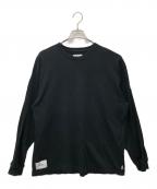 WTAPSダブルタップス）の古着「ロングスリーブカットソー」｜ブラック