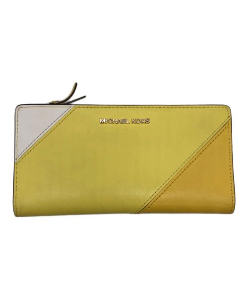 MICHAEL KORS（マイケル・コース）MICHAEL KORS (マイケルコース) 長財布　キャリーオール イエローの古着・服飾アイテム