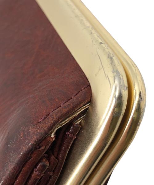 DAKOTA（ダコタ）Dakota (ダコタ) がま口財布 レッドブラウンの古着・服飾アイテム