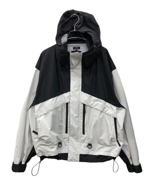 BEAMS（ビームス）BEAMS (ビームス) マウンテンパーカー ホワイト×ブラック サイズ:Lの古着・服飾アイテム