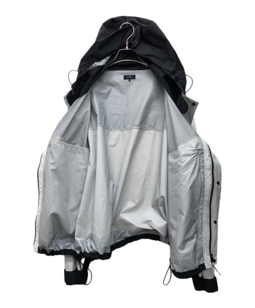 BEAMS（ビームス）BEAMS (ビームス) マウンテンパーカー ホワイト×ブラック サイズ:Lの古着・服飾アイテム