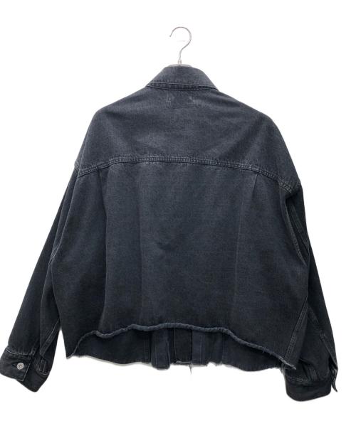 doublet（ダブレット）doublet (ダブレット) カットオフデニムジャケット ブラック サイズ:Lの古着・服飾アイテム