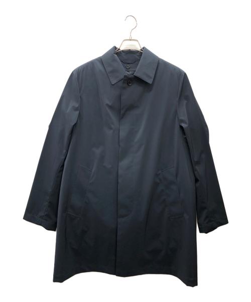 MACKINTOSH LONDON（マッキントッシュ ロンドン）MACKINTOSH LONDON (マッキントッシュ ロンドン) 3レイヤーポリエステルステンカラーコート ネイビー サイズ:40の古着・服飾アイテム