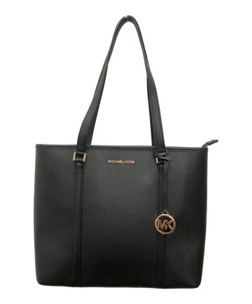 MICHAEL KORS（マイケル・コース）MICHAEL KORS (マイケルコース) トートバッグ ブラックの古着・服飾アイテム