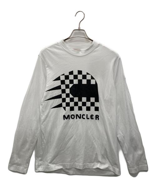 MONCLER（モンクレール）MONCLER (モンクレール) LS TSHIRT ホワイト サイズ:Sの古着・服飾アイテム