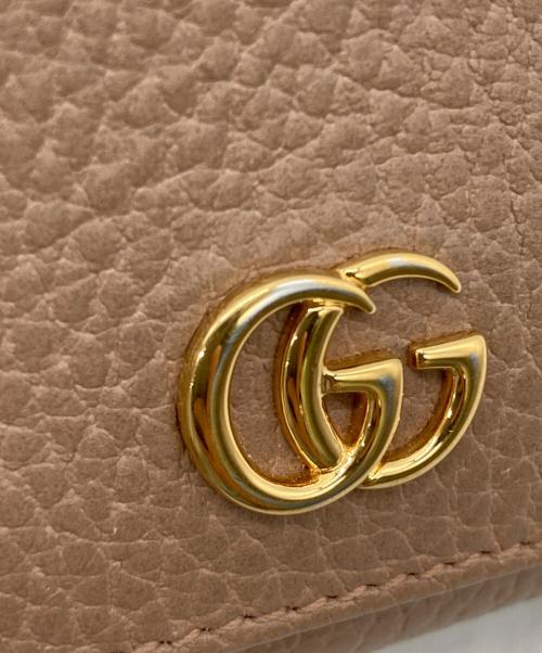 GUCCI（グッチ）GUCCI (グッチ) 3つ折り財布 ベージュの古着・服飾アイテム