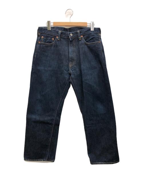 MOMOTARO JEANS（桃太郎ジーンズ）MOMOTARO JEANS (桃太郎ジーンズ) 出陣ミドルストレート ジッパーフライ ネイビー サイズ:W33の古着・服飾アイテム
