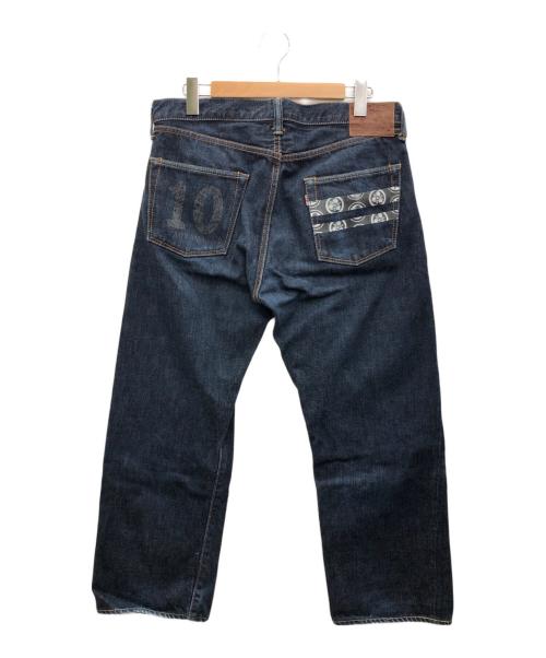 MOMOTARO JEANS（桃太郎ジーンズ）MOMOTARO JEANS (桃太郎ジーンズ) 出陣ミドルストレート ジッパーフライ ネイビー サイズ:W33の古着・服飾アイテム
