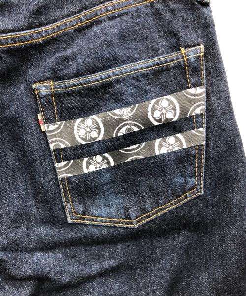 MOMOTARO JEANS（桃太郎ジーンズ）MOMOTARO JEANS (桃太郎ジーンズ) 出陣ミドルストレート ジッパーフライ ネイビー サイズ:W33の古着・服飾アイテム