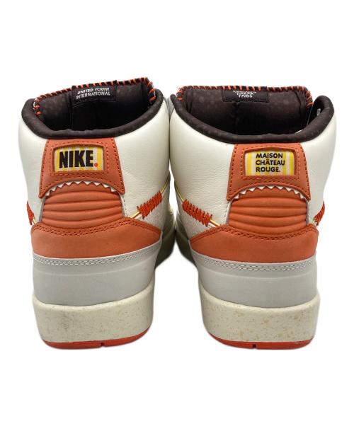 NIKE（ナイキ）NIKE (ナイキ) Maison Chateau Rouge (メゾンシャトールージュ) Air Jordan 2 Retro SP ホワイト×オレンジ サイズ:29.5の古着・服飾アイテム