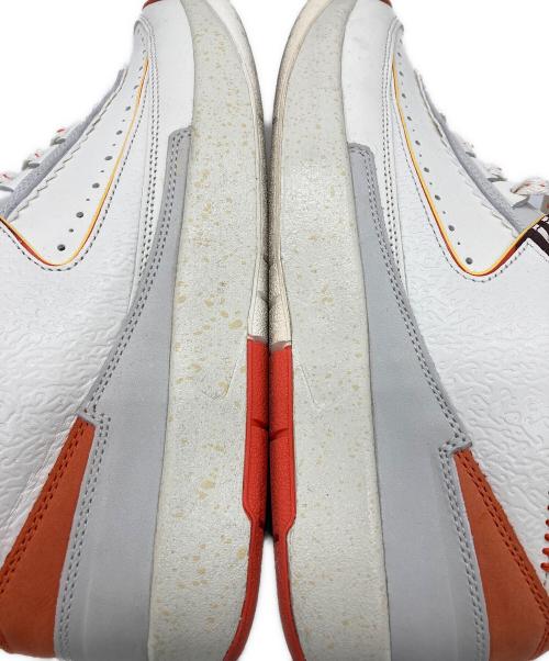 NIKE（ナイキ）NIKE (ナイキ) Maison Chateau Rouge (メゾンシャトールージュ) Air Jordan 2 Retro SP ホワイト×オレンジ サイズ:29.5の古着・服飾アイテム
