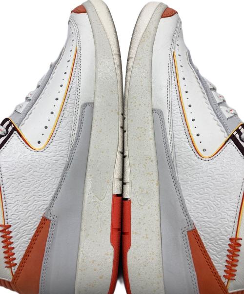 NIKE（ナイキ）NIKE (ナイキ) Maison Chateau Rouge (メゾンシャトールージュ) Air Jordan 2 Retro SP ホワイト×オレンジ サイズ:29.5の古着・服飾アイテム