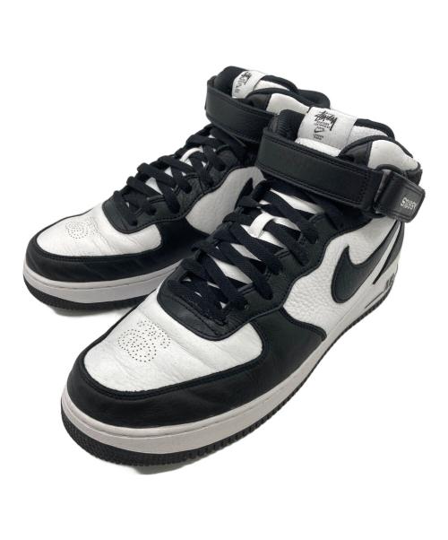 NIKE（ナイキ）NIKE (ナイキ) stussy (ステューシー) ハイカットスニーカー ブラック×ホワイト サイズ:29.0の古着・服飾アイテム