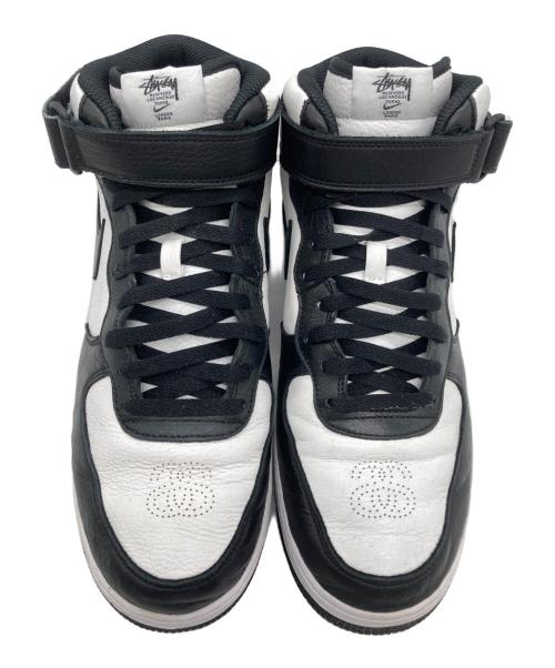 NIKE（ナイキ）NIKE (ナイキ) stussy (ステューシー) ハイカットスニーカー ブラック×ホワイト サイズ:29.0の古着・服飾アイテム