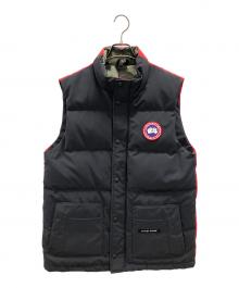 CANADA GOOSE（カナダグース）の古着「ダウンベスト フリースタイル ベスト リジェネレーション」｜ブラック