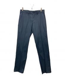 MACKINTOSH LONDON（マッキントッシュ ロンドン）の古着「コットンポリエステルピケストレッチパンツ」｜ネイビー