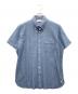 MACKINTOSH LONDON（マッキントッシュ ロンドン）の古着「デニムライクジャージ半袖シャツ」｜ブルー