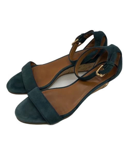 TORY BURCH（トリーバーチ）TORY BURCH (トリーバーチ) サンダル グリーン サイズ:記載なしの古着・服飾アイテム