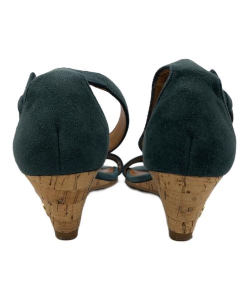 TORY BURCH（トリーバーチ）TORY BURCH (トリーバーチ) サンダル グリーン サイズ:記載なしの古着・服飾アイテム