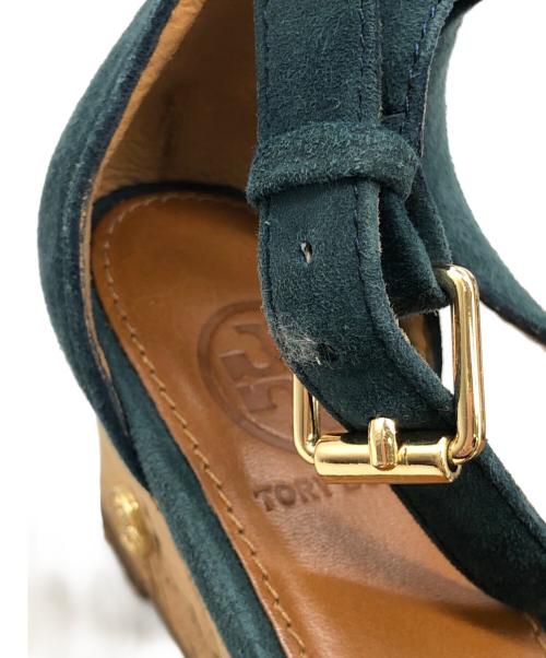 TORY BURCH（トリーバーチ）TORY BURCH (トリーバーチ) サンダル グリーン サイズ:記載なしの古着・服飾アイテム